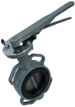 Затвор дисковый поворотный ABRA Ду250 Ру16 BUV-VF863D, межфланцевый, корпус - чугун, диск - нержавеющая сталь, рукоятка, NBR в Казани