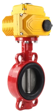 Затвор дисковый поворотный ABRA Ду250 Ру16 BUV-VF866D, межфланцевый, корпус - чугун, диск - нержавеющая сталь, с электроприводом, EPDM в Казани