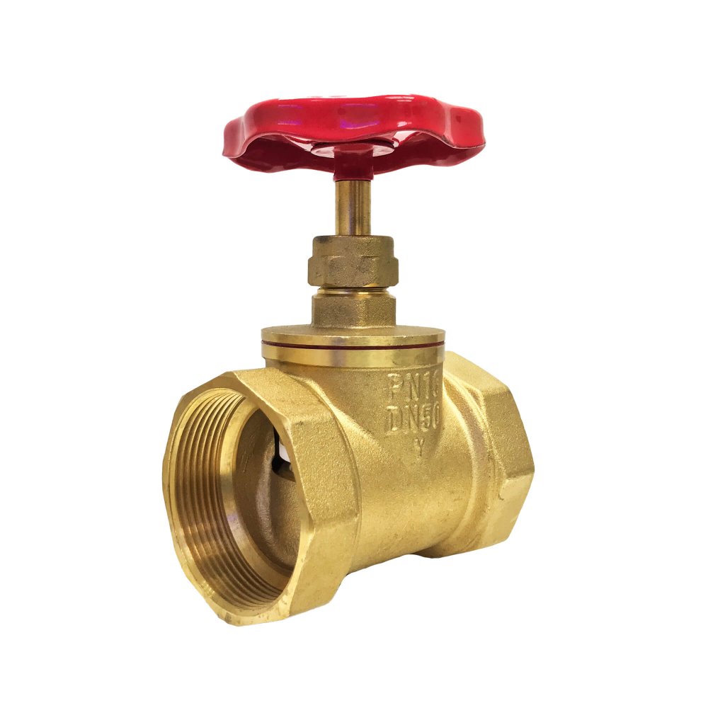 Клапан (вентиль) латунный 15Б1п Ду(Dn) 50 Ру(Pn) 16 Ci запорный муфтовый (резьбовой) Китай в Казани