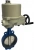 Затвор дисковый поворотный ABRA Ду150 Ру16 BUV-VF826D, межфланцевый, корпус - чугун, диск - чугун, с электроприводом, EPDM в Казани