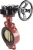 Затвор дисковый поворотный ABRA Ду150 Ру16 BUV-VF843D, межфланцевый, корпус - чугун, диск - бронза, редуктор, NBR в Казани
